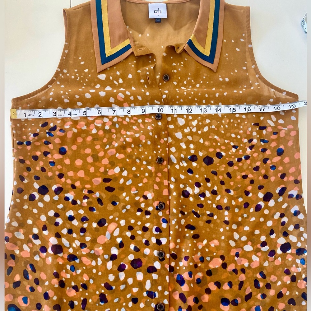 NWOT CABI Cheers Sleeveless Blouse - Picture 11 of 15
